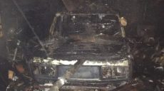 В частном секторе Харькова ночью сгорел автомобиль (фото)