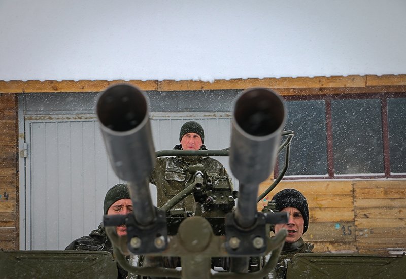 Нацгвардейцы в Харькове учились находить воздушные цели противника (фото)