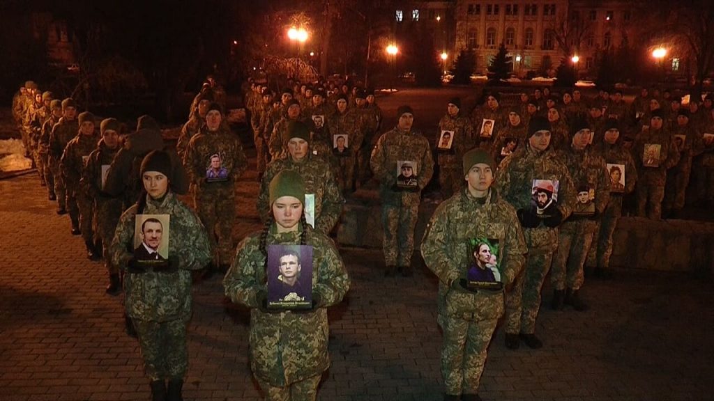 В Харькове провели акцию в память о «Небесной сотне» (фоторепортаж)