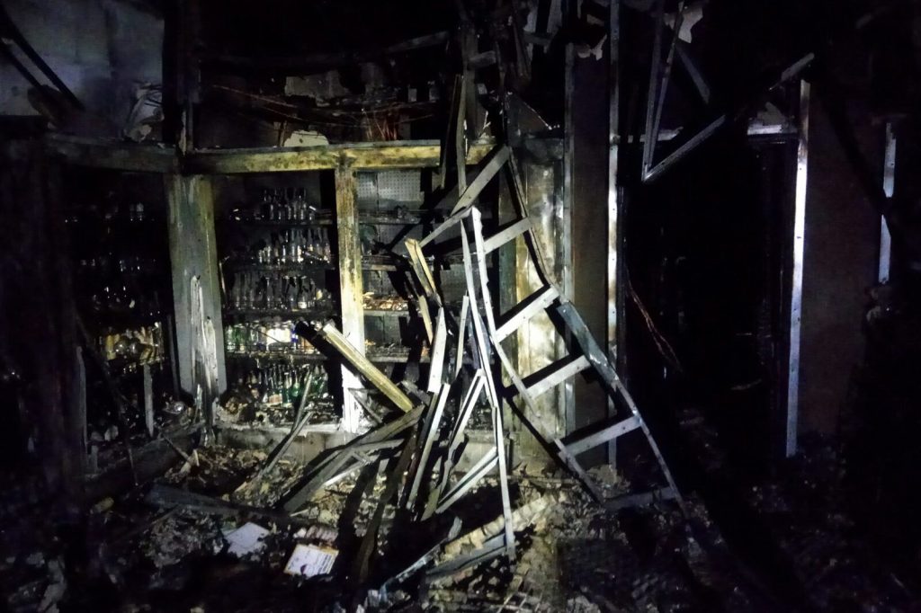 В Харькове произошел пожар в торговом павильоне