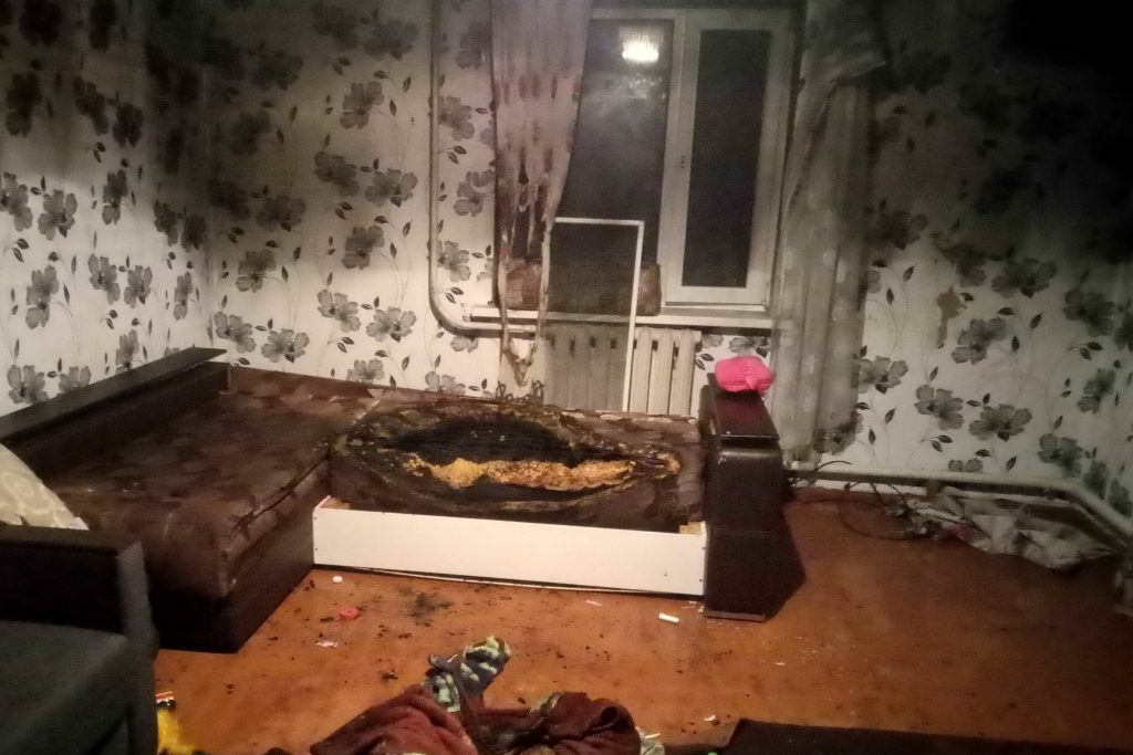 На Харьковщине на пожаре пострадал подросток (фото)