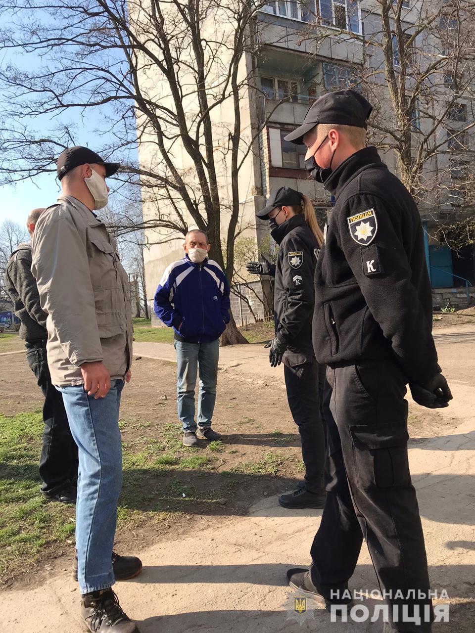 На Харьковщине полиция продолжает штрафовать граждан за нарушение карантина
