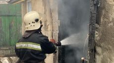 У Дергачах горіла літня кухня (фото)