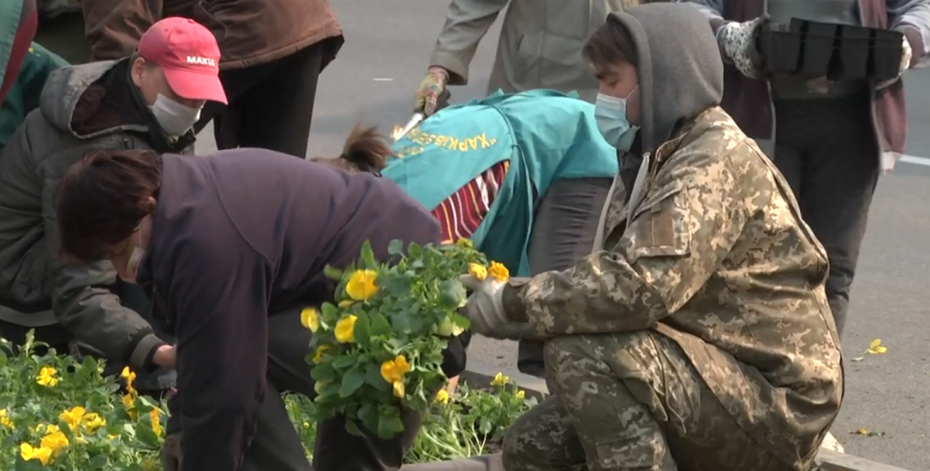 100 тисяч тюльпанів та 10 тисяч віол висадили на центральних клумбах Харкова (відео)