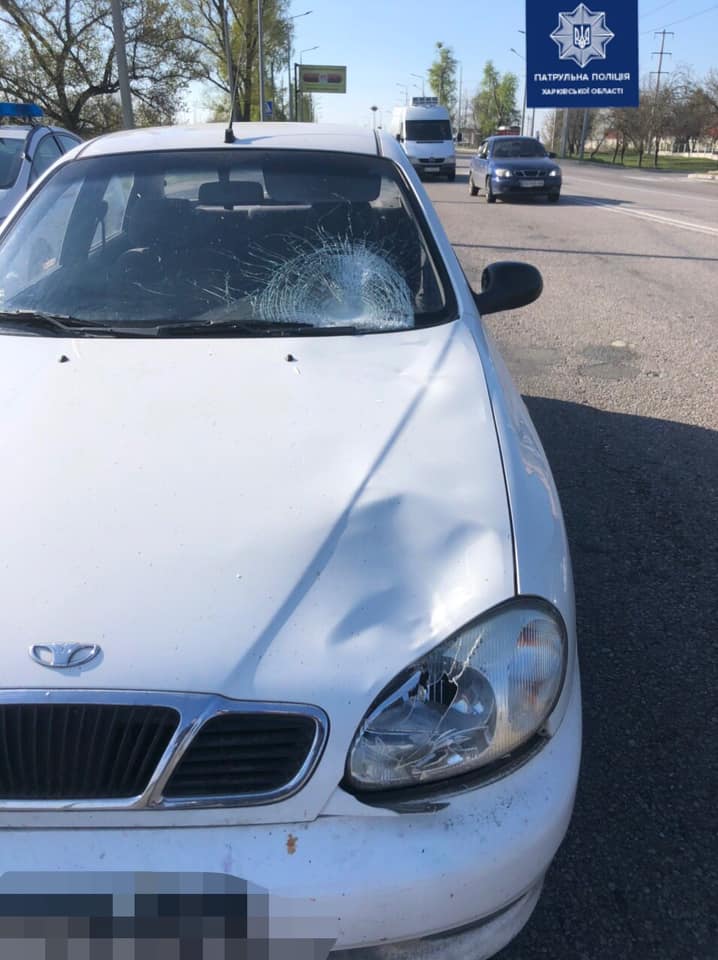 В Харькове водитель Daewoo сбил женщину (фото)