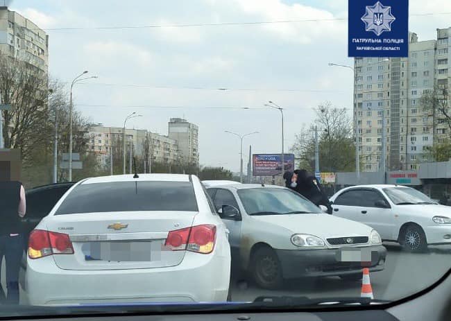 На проспекте Людвига Свободы столкнулись ЗАЗ Lanos и Chevrolet (фото)