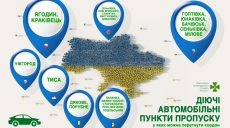 Украина сократила число пунктов пропуска автотранспорта через границу