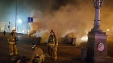 На Крещатике произошел пожар: без электричества были Нацбанк, Украинский дом и ТРЦ (видео, фото)