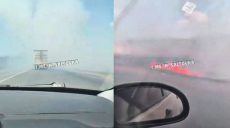 Масштабна пожежа поблизу 17 цвинтаря
