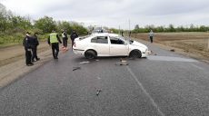 На Харьковщине на трассе перевернулась Skoda: водитель погиб, пассажирка тяжело травмирована (фото)