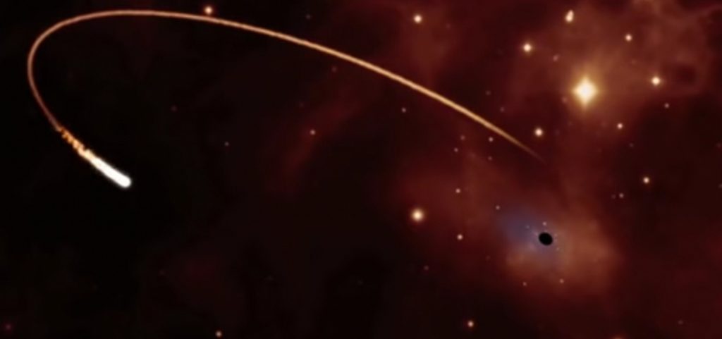 Вчені знайшли зірку, яка обертається навколо чорної діри (відео)