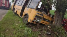 В аварии с рейсовым автобусом на Харьковщине пострадали водитель и пассажир