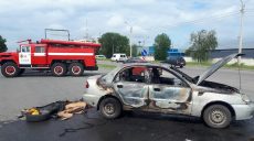 В Слободском районе спасатели ликвидировали пожар в автомобиле (фото)