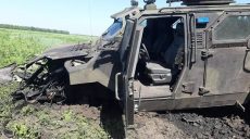 Операция на Донбассе: бронеавтомобиль Нацгвардии «Спартан» подорвался на мине (фото)