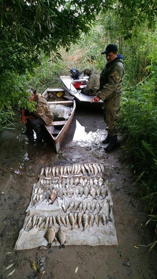 На Харьковщине задержали браконьера, который ловил рыбу на сети (фото)