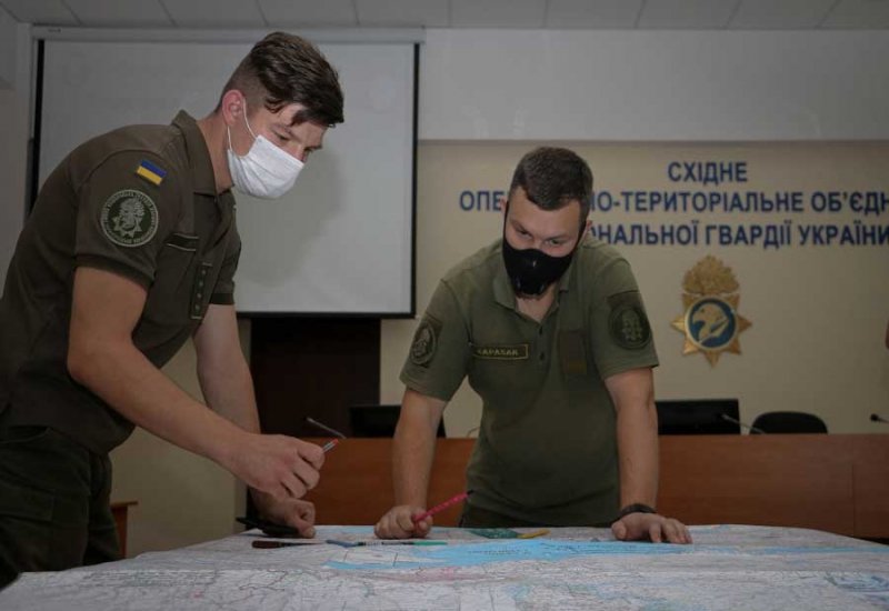 Нацгвардия отработала противодействие российскому гибридному вторжению на востоке Украины