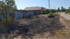 Из-за поджога сухой травы на улице едва не сгорел частный дом