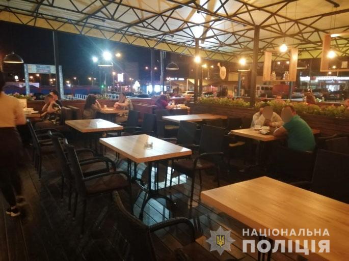 За три ночи полиция проверила работу 243 заведений Харькова на соблюдение карантина (фото)
