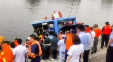 В Китае в водохранилище рухнул автобус с детьми — число погибших уточняется (видео)