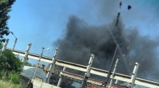 В Харькове за зданием цирка произошел пожар