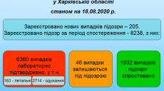 На Харьковщине всего 163 летальных случая COVID-19