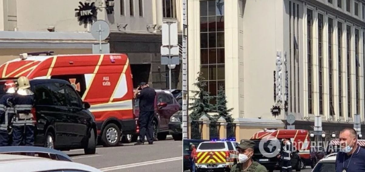 У Києві чоловік захопив відділення банку та погрожує його підірвати (фото)