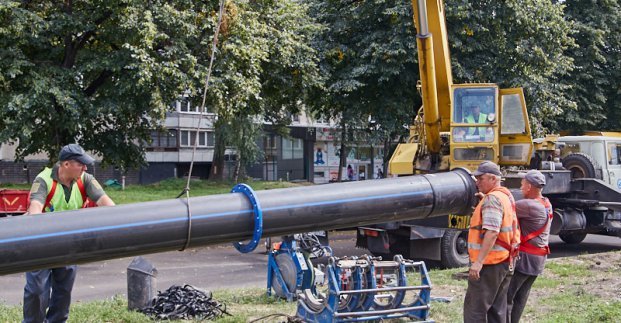 На Салтовке меняют сети холодного водоснабжения