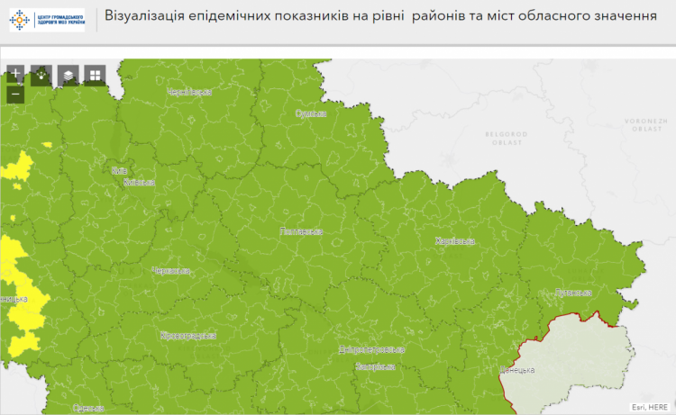 Харьковскую область вернули к «зеленой зоне» карантина