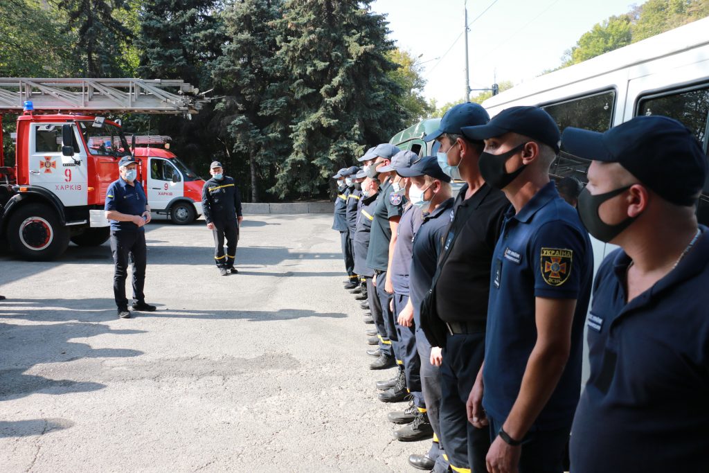 Проведена ротация сводного отряда харьковских спасателей на Донбассе