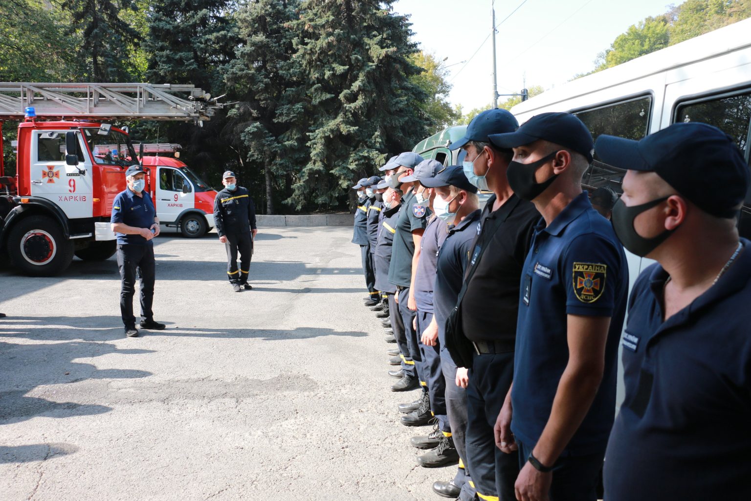 Проведена ротация сводного отряда харьковских спасателей на Донбассе