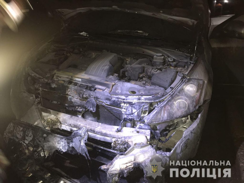 Полиции выясняет причины загорания автомобиля в Московском районе (фото)