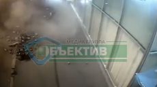 Камеры видеонаблюдения на гостинице «Харьков» зафиксировали момент недавнего ДТП (видео)