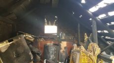 На Харьковщине произошел пожар в здании (фото)