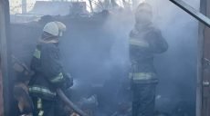 Рятувальники у Харкові загасили велику пожежу, котра з відкритої території перекинулась на приватні домоволодіння