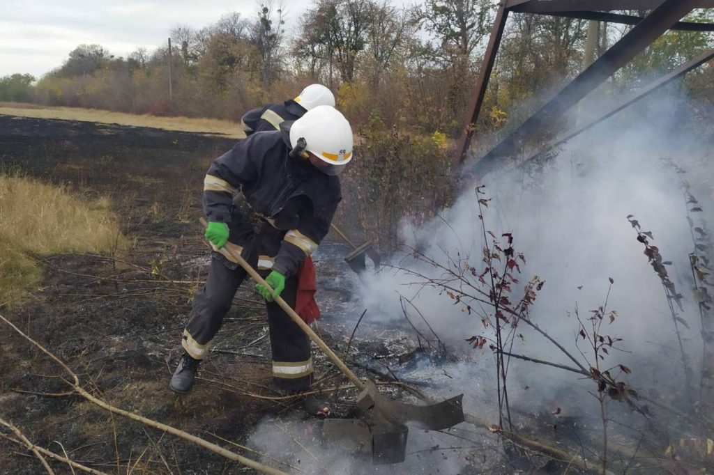 Спасатели не дали огню с холмов перекинуться на село (фото)