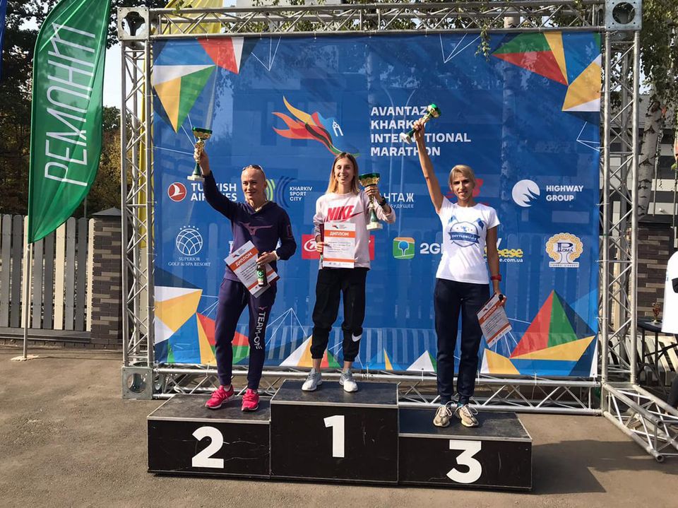 Сержант Харьковского погранотряда заняла третье место по бегу на 10 км среди женщин