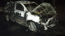 Сгоревшим ночью в Лозовой Suzuki Vitara пользовался кандидат в депутаты — полиция