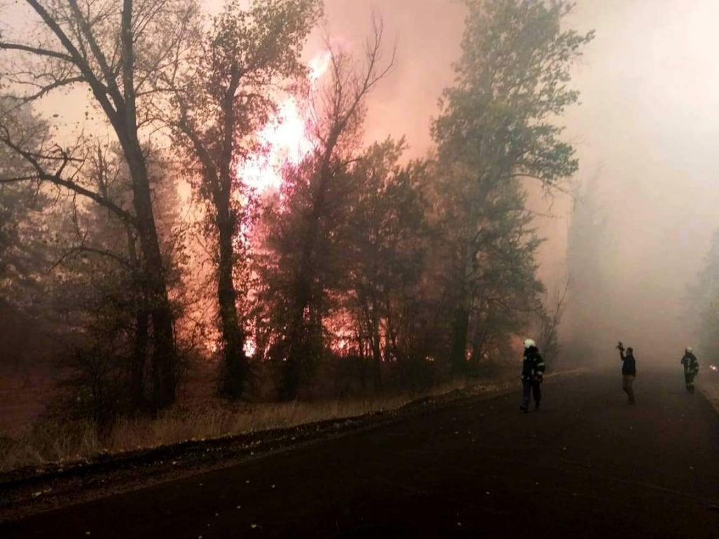Огонь на Луганщине подбирается к электроподстанции, взрываются боеприпасы