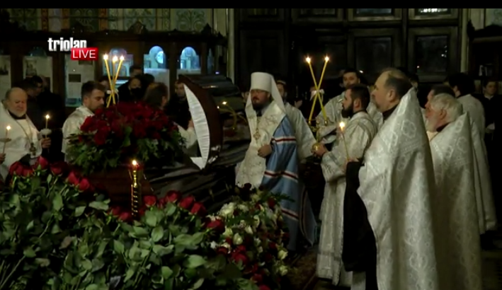 Отпевание Геннадия Кернеса проводит митрополит Онуфрий (трансляция)