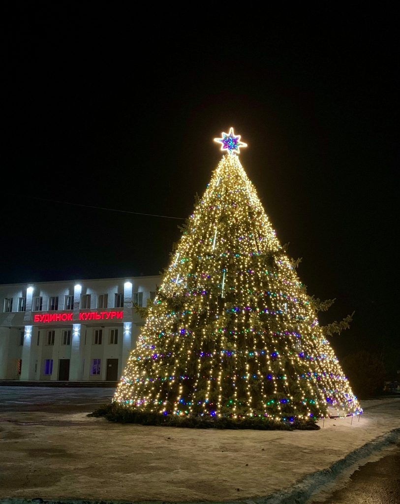 Как выглядят главные елки в Харьковской области (фото)