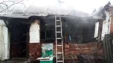 На Харьковщине на пожаре пострадал мужчина (фото)