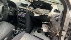 В Харькове сгорел Lexus. Возможен поджог