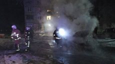 Спасатели потушили пожар в авто в поселке Ковшаровка (фото)