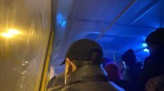 В Харькове задымился автобус с пассажирами (фото, видео)
