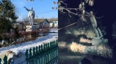 В Украине повалили последний памятник Ленину