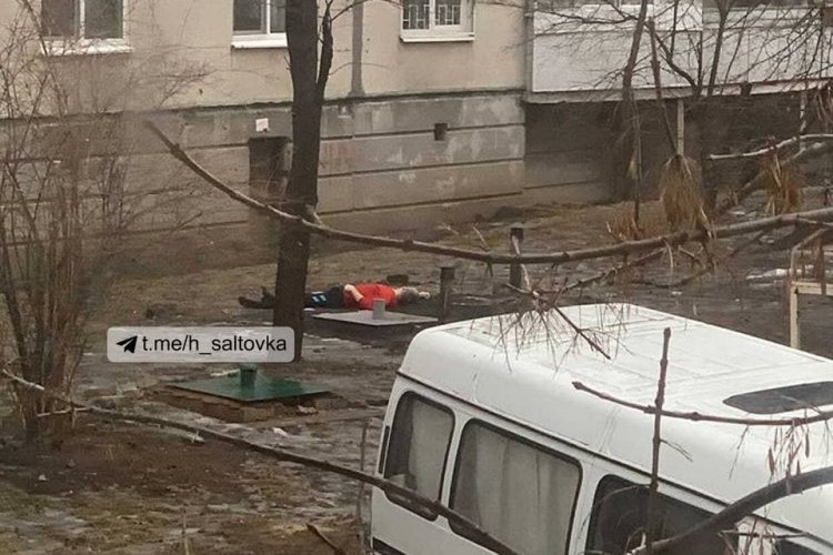 Харьковчанин разбился насмерть, спрыгнув с девятого этажа (фото)