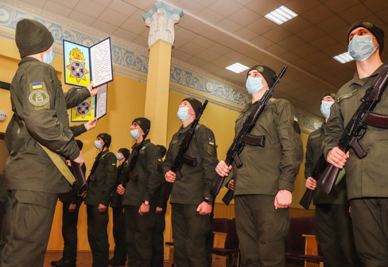 Слобожанские гвардейцы присягнули на верность украинскому народу