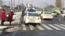 Смертельное ДТП: в Харькове «легковушка» снесла пешехода (фото, видео 18+)