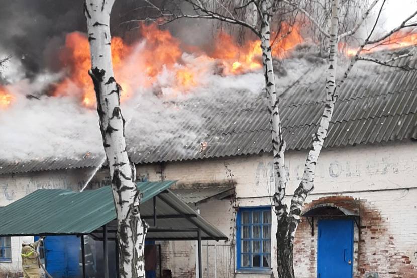 На Харьковщине местные жители самостоятельно вытащили автомобили из горящего гаража (фото)