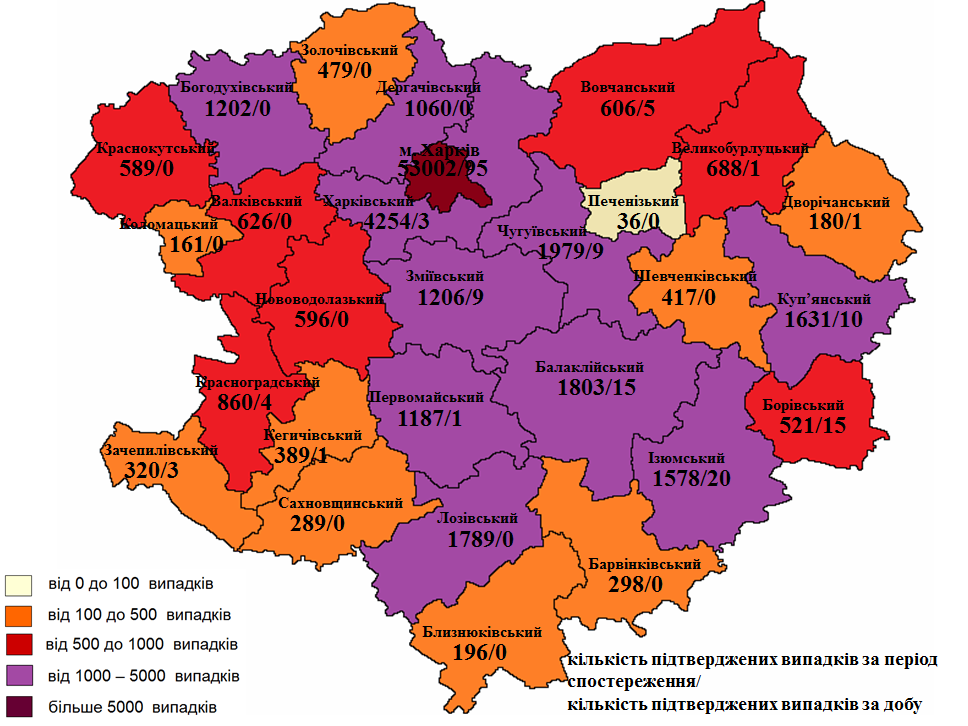 Коронавирус на Харьковщине: за сутки +192 новых подозрения и 6 новых смертей (география)